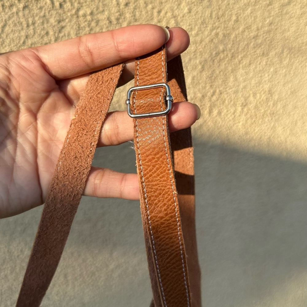 Stylish Leather Patchwork Mini Crossbody Utility … - image 6